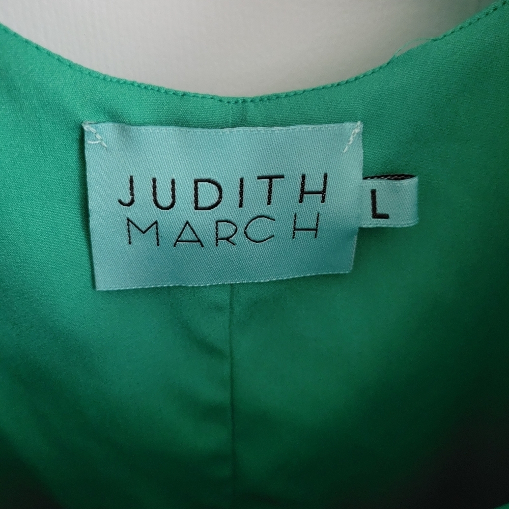 Judith March Women's Green Bell Sleeve Embroidered Blouse Size Large - Picture 3 of 6